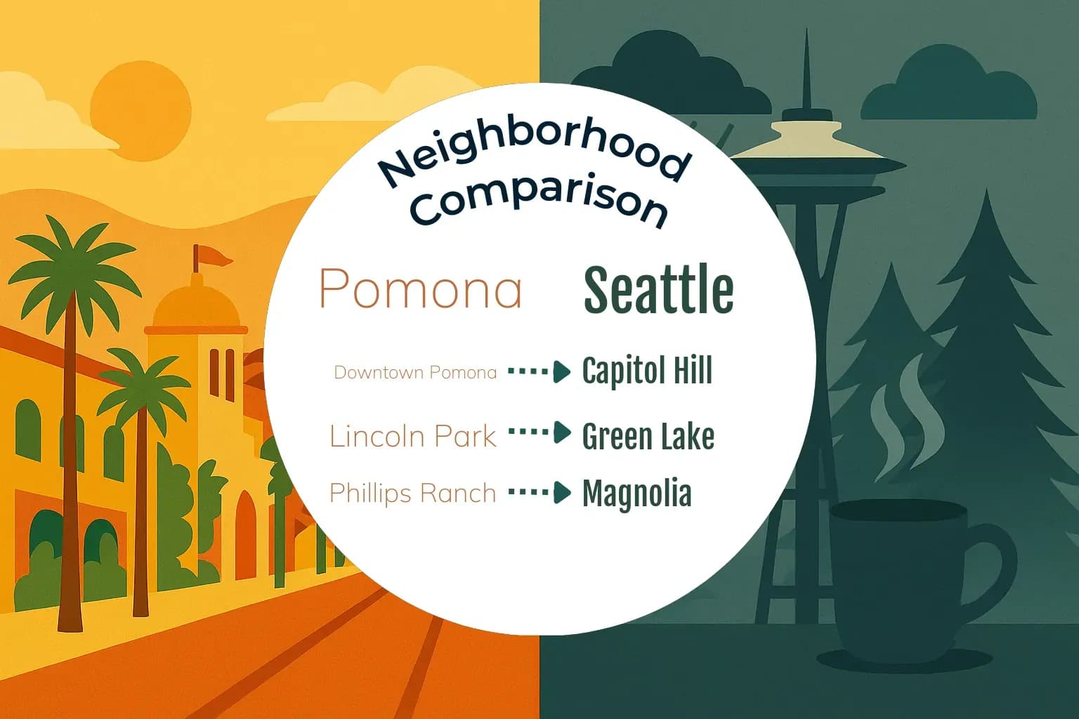 Pomona vs Seattle Neighborhood Comparison
