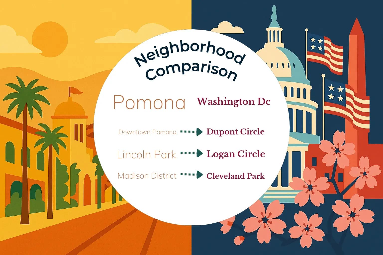 Pomona vs Washington DC Neighborhood Comparison