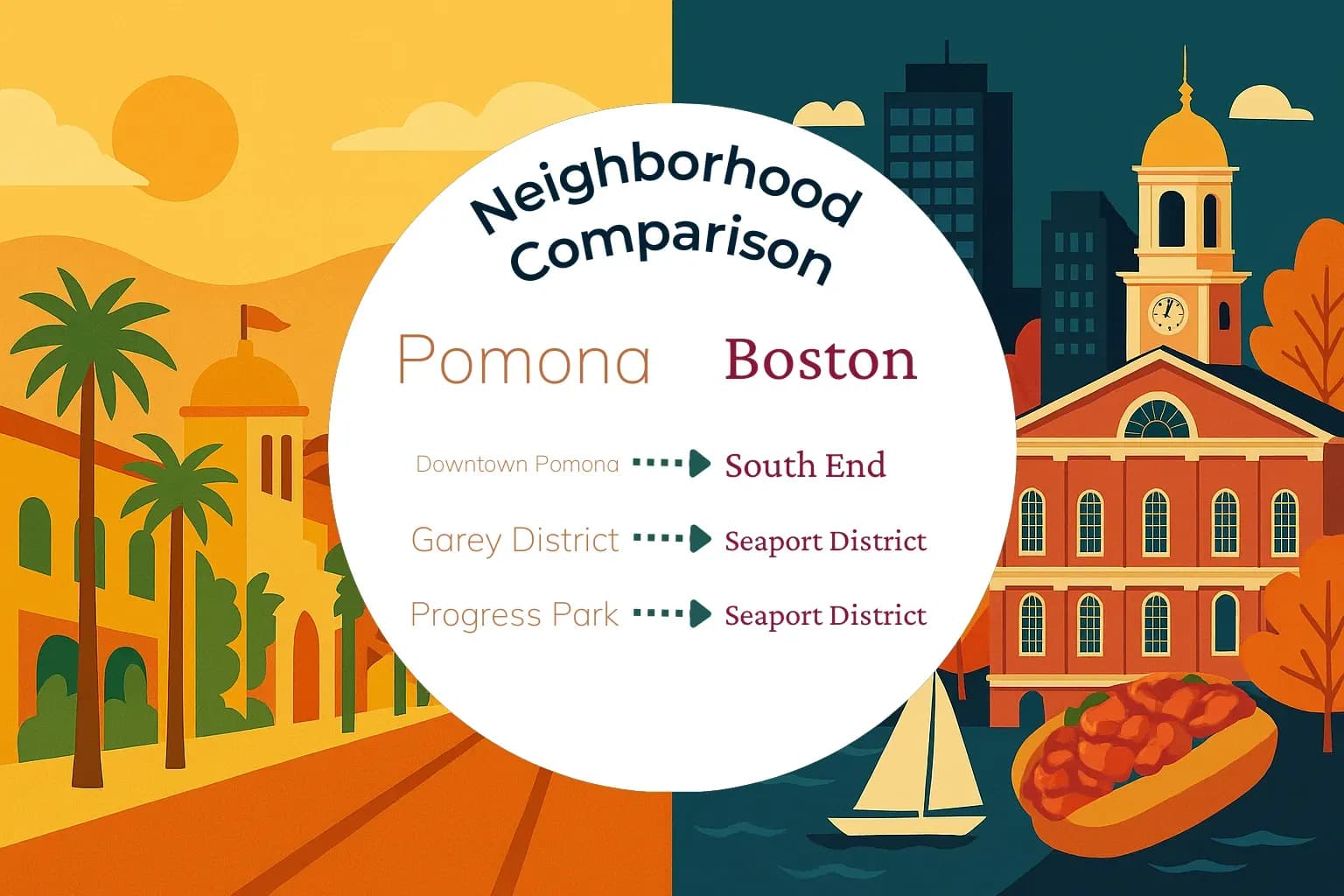 Pomona vs Boston Neighborhood Comparison