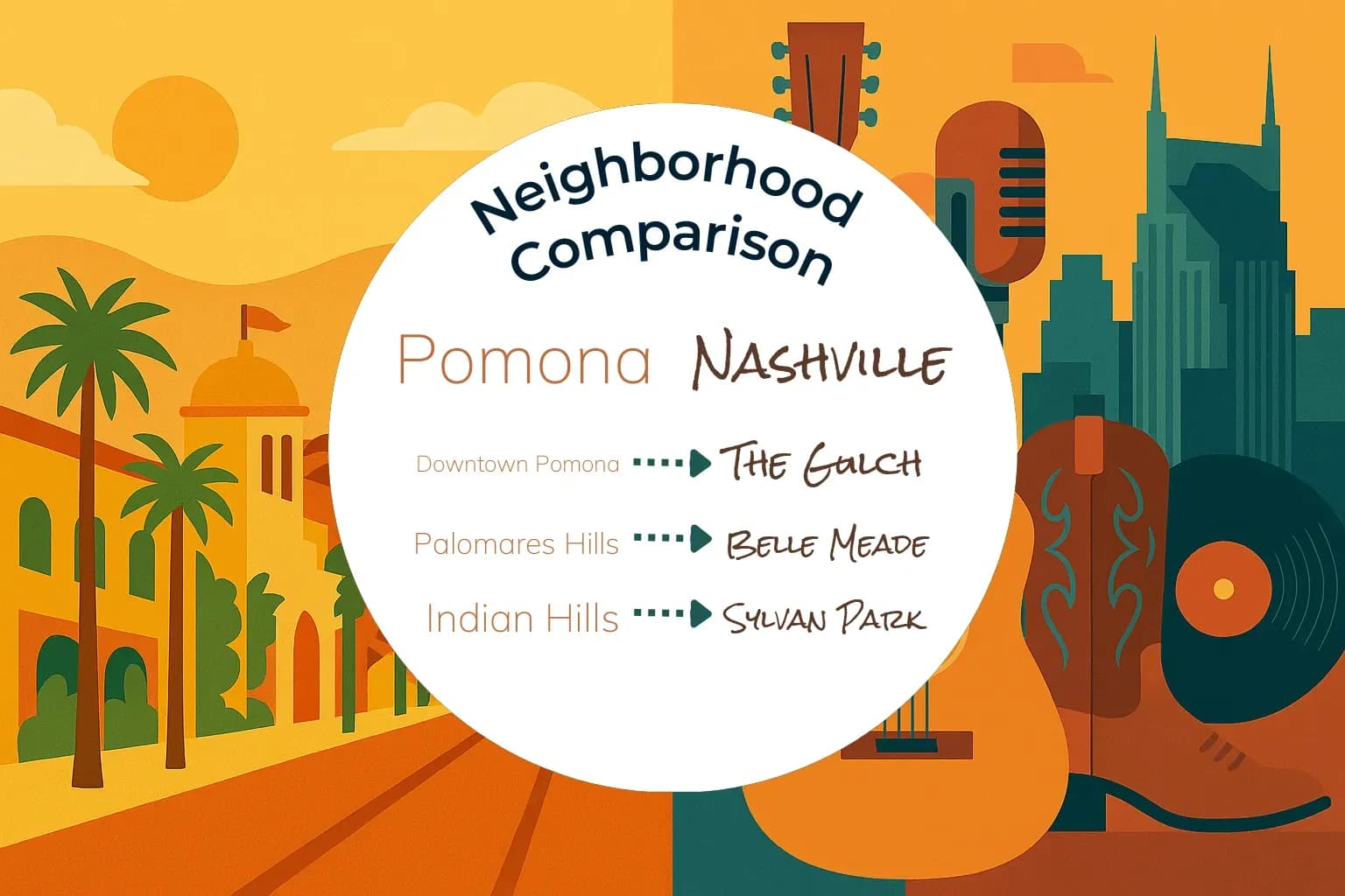 Pomona vs Nashville Neighborhood Comparison