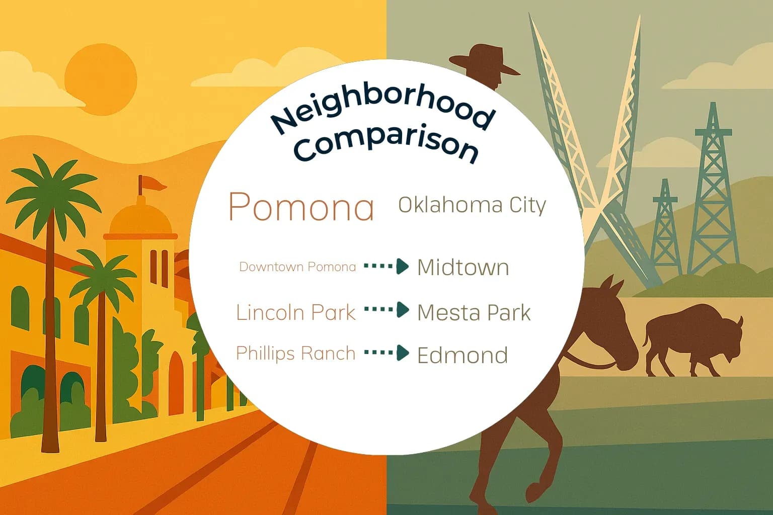 Pomona vs Oklahoma City Neighborhood Comparison