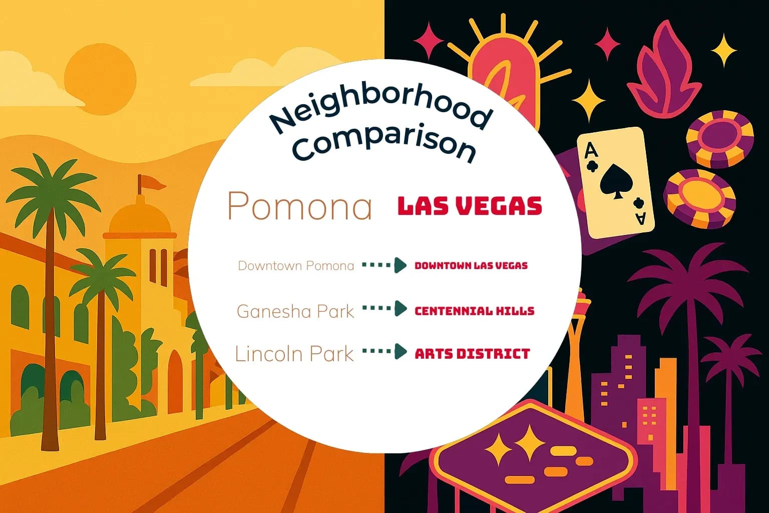Pomona vs Las Vegas Neighborhood Comparison