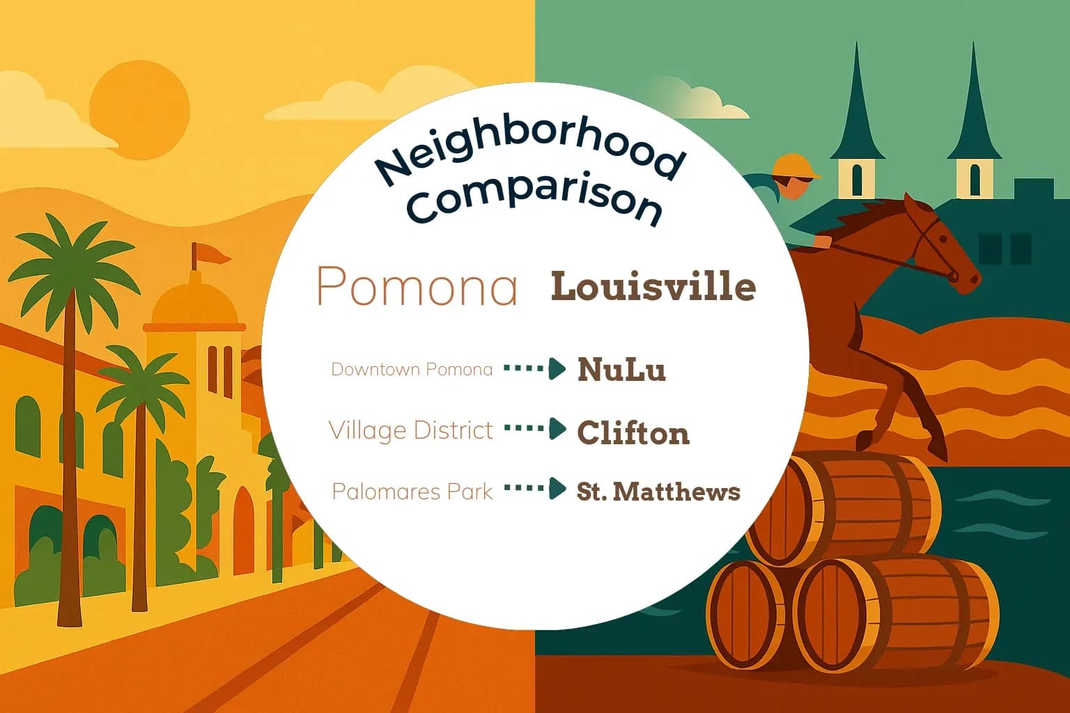 Pomona vs Louisville Neighborhood Comparison