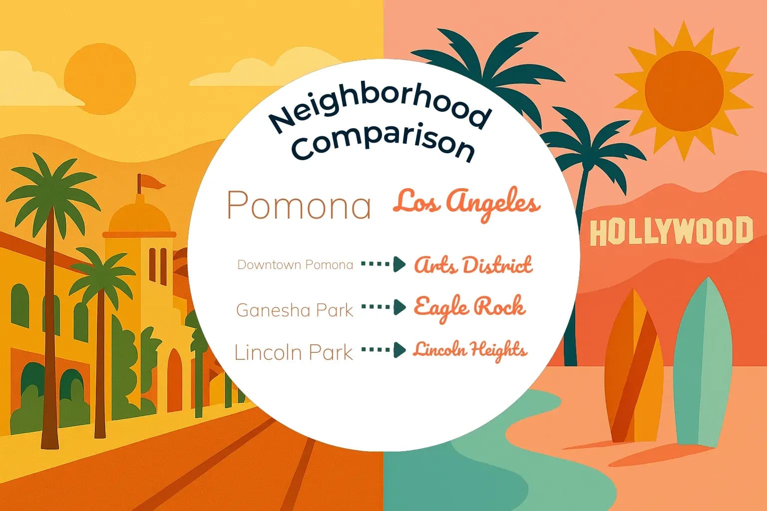 Pomona vs Los Angeles Neighborhood Comparison