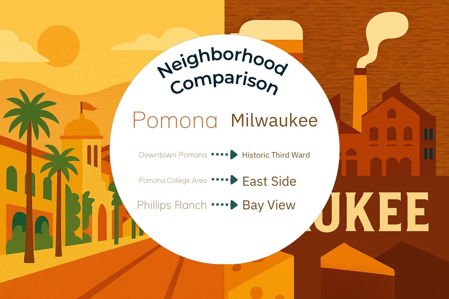 Pomona vs Milwaukee Neighborhood Comparison