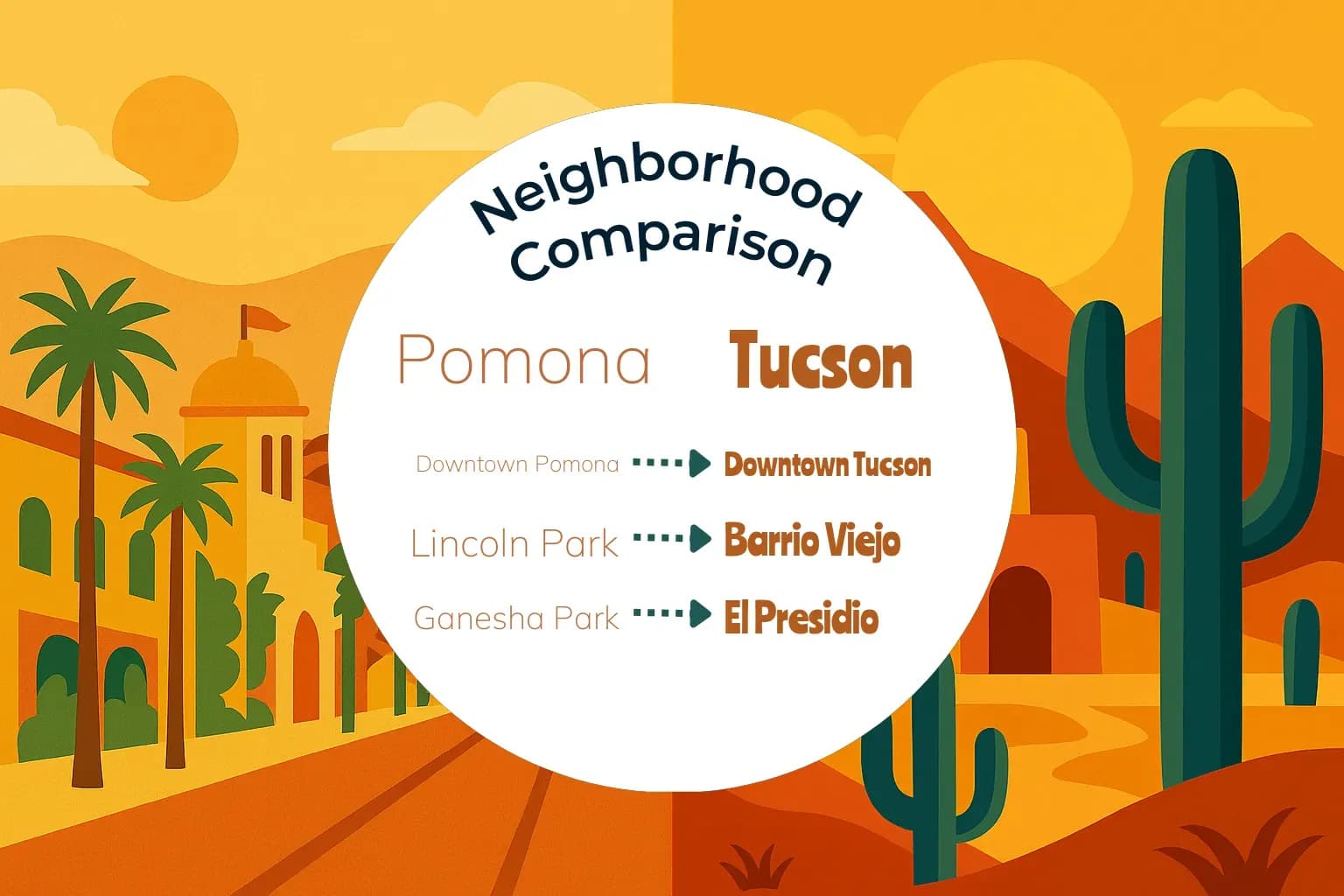 Pomona vs Tucson Neighborhood Comparison