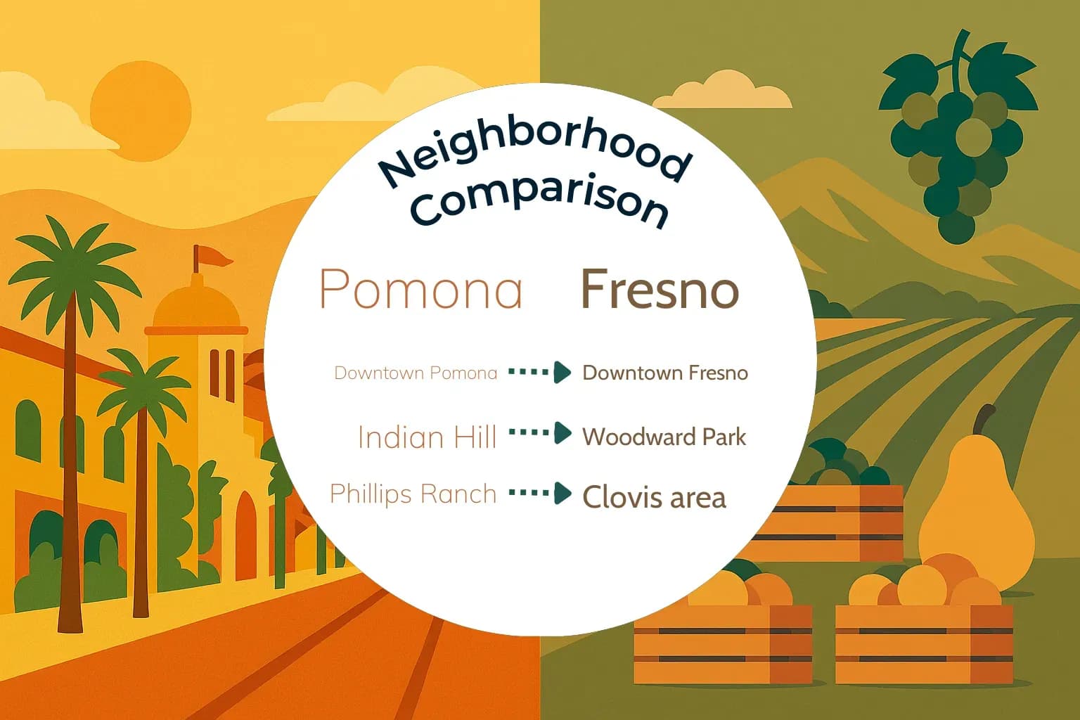 Pomona vs Fresno Neighborhood Comparison