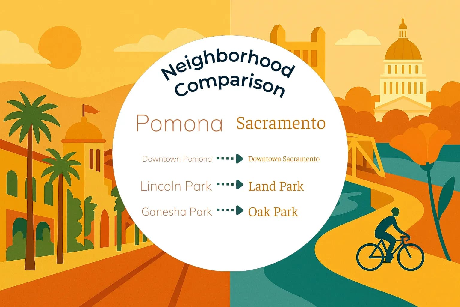 Pomona vs Sacramento Neighborhood Comparison