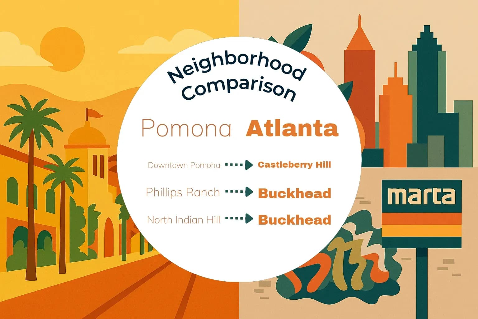 Pomona vs Atlanta Neighborhood Comparison
