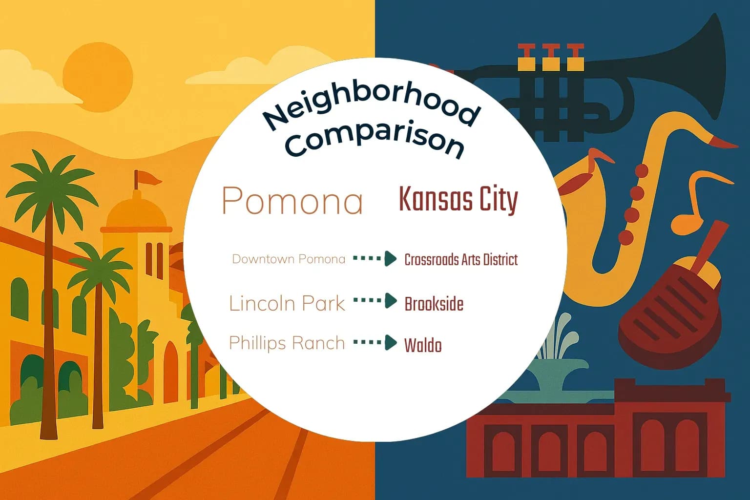 Pomona vs Kansas City Neighborhood Comparison