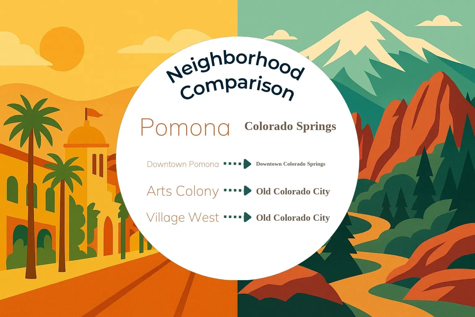 Pomona vs Colorado Springs Neighborhood Comparison