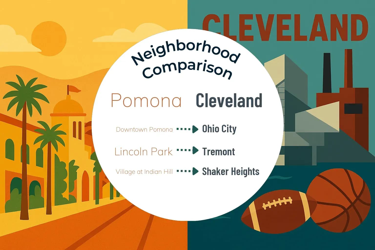 Pomona vs Cleveland Neighborhood Comparison