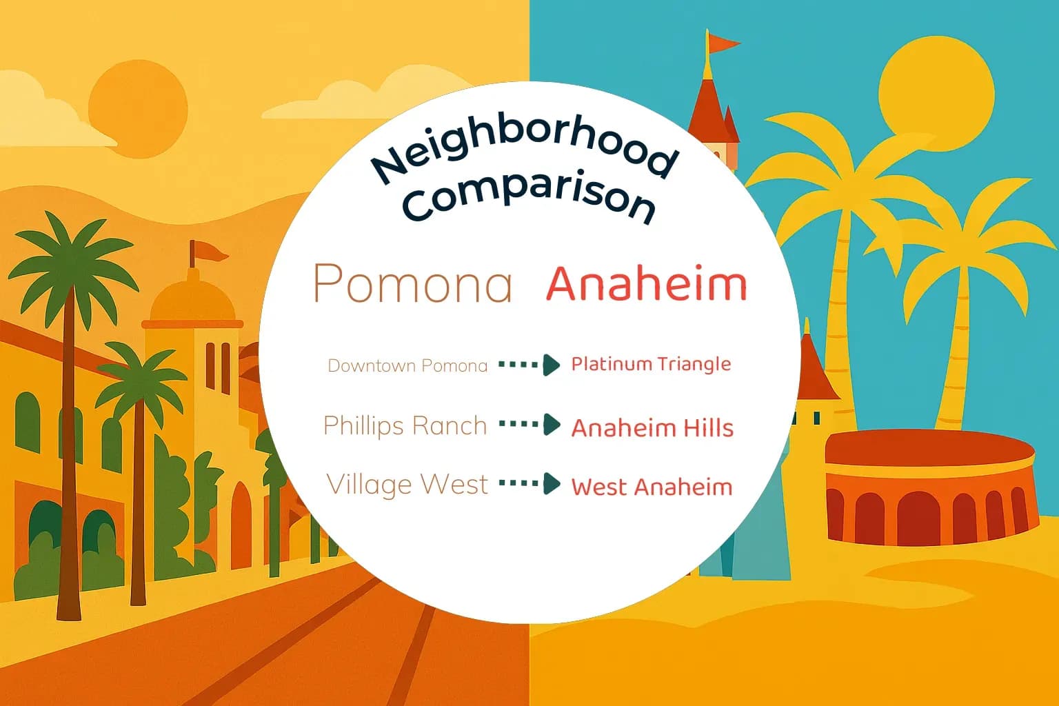 Pomona vs Anaheim Neighborhood Comparison