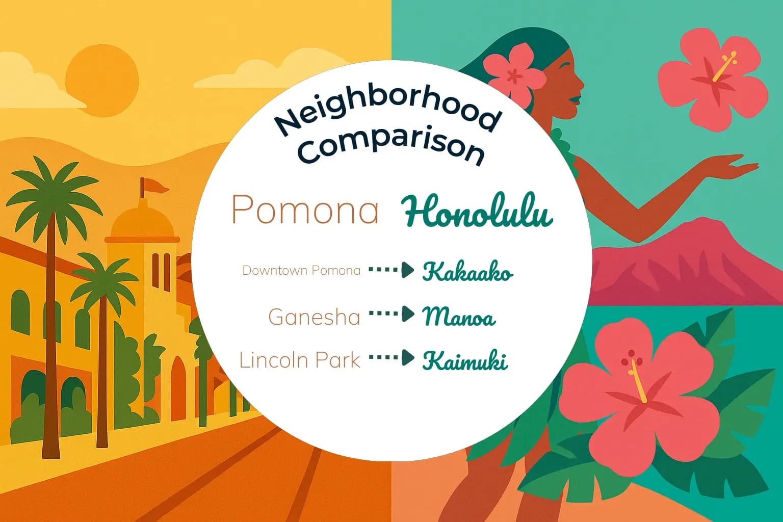 Pomona vs Honolulu Neighborhood Comparison