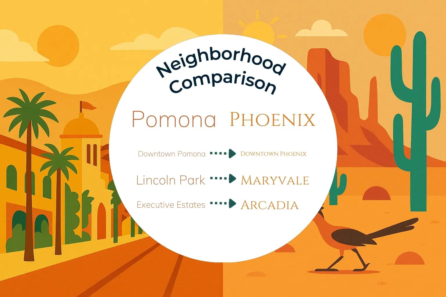 Pomona vs Phoenix Neighborhood Comparison