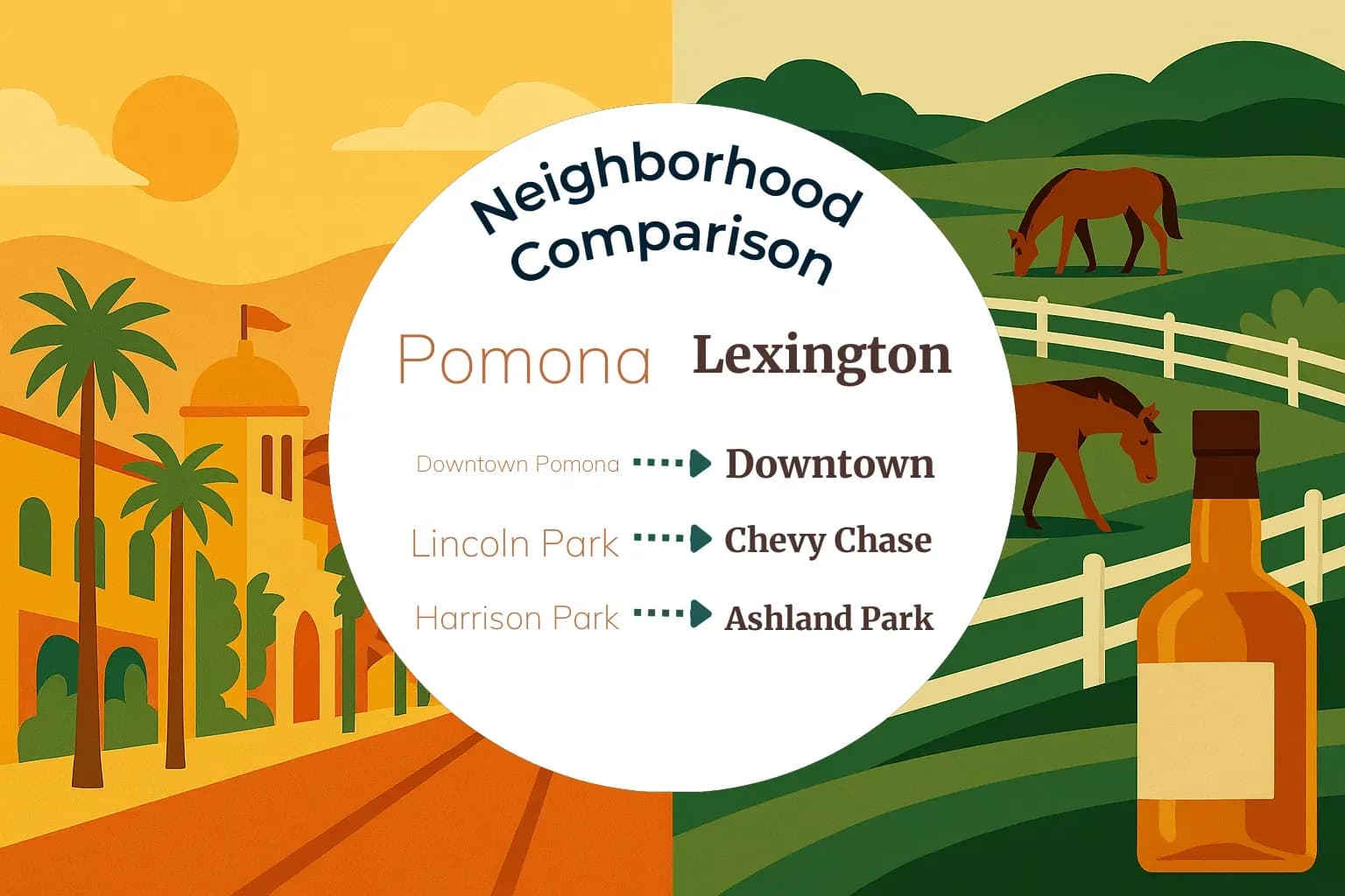 Pomona vs Lexington Neighborhood Comparison