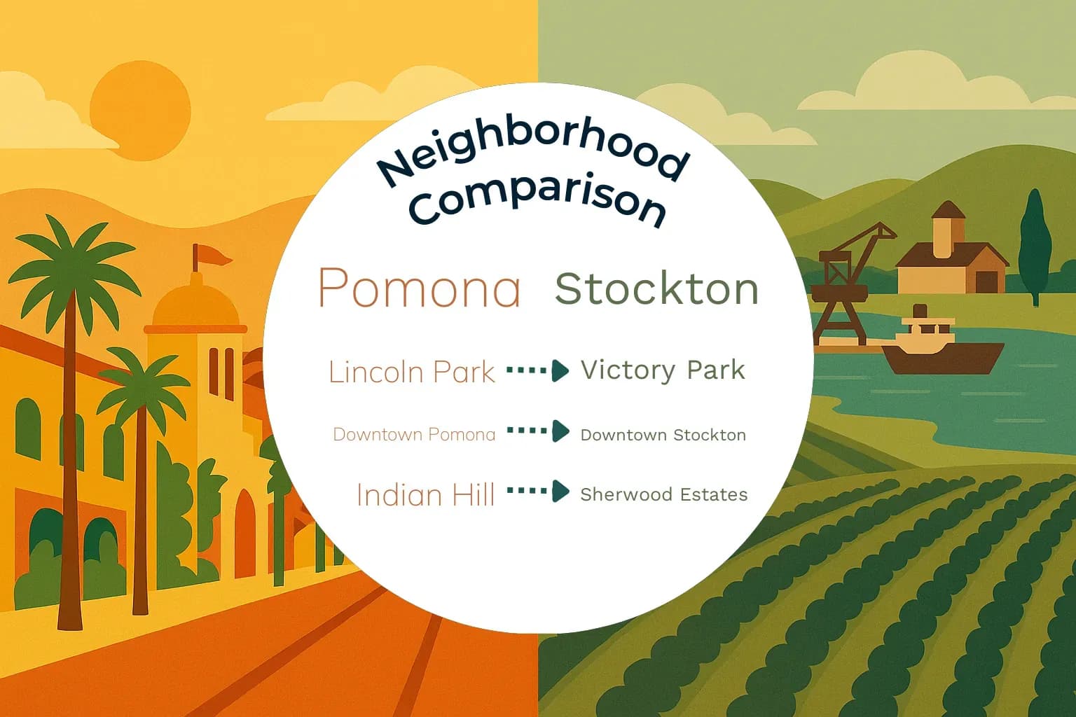 Pomona vs Stockton Neighborhood Comparison