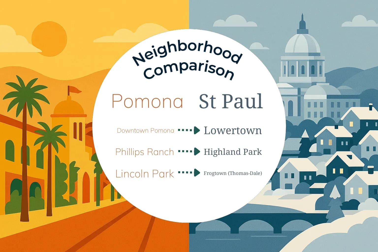 Pomona vs St. Paul Neighborhood Comparison