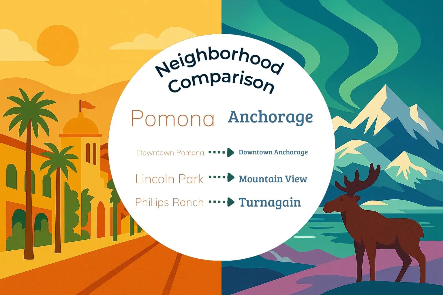 Pomona vs Anchorage Neighborhood Comparison