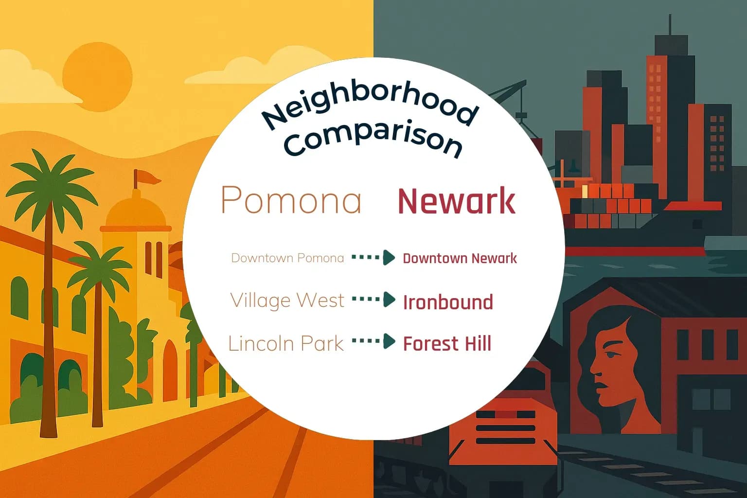 Pomona vs Newark Neighborhood Comparison