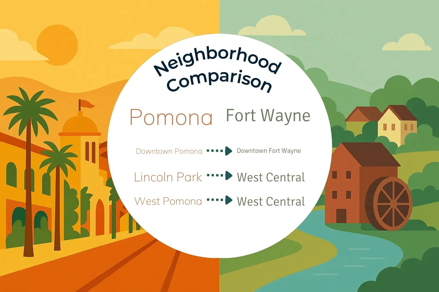 Pomona vs Fort Wayne Neighborhood Comparison