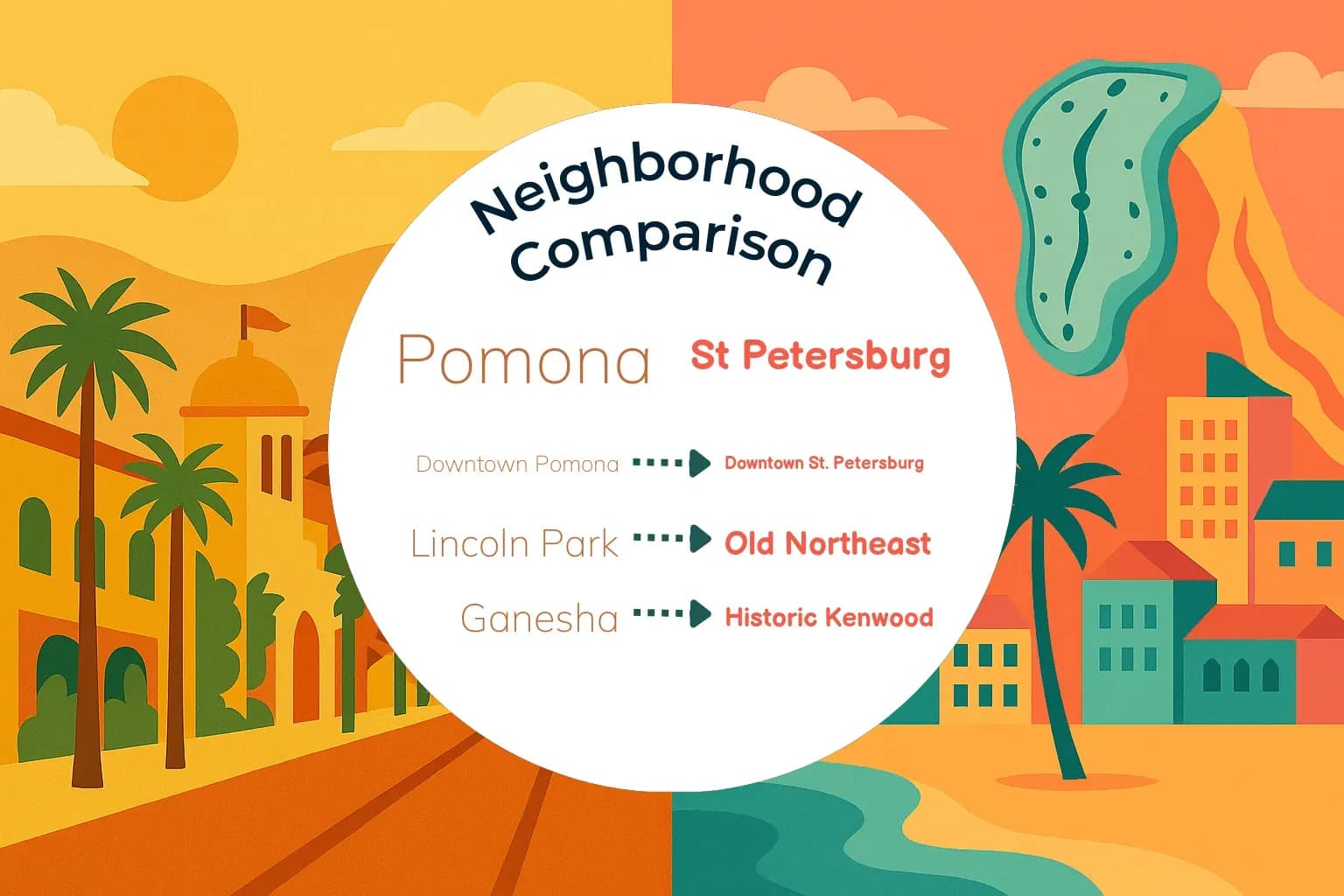 Pomona vs St. Petersburg Neighborhood Comparison