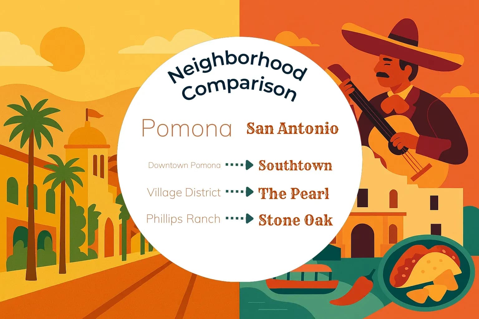 Pomona vs San Antonio Neighborhood Comparison