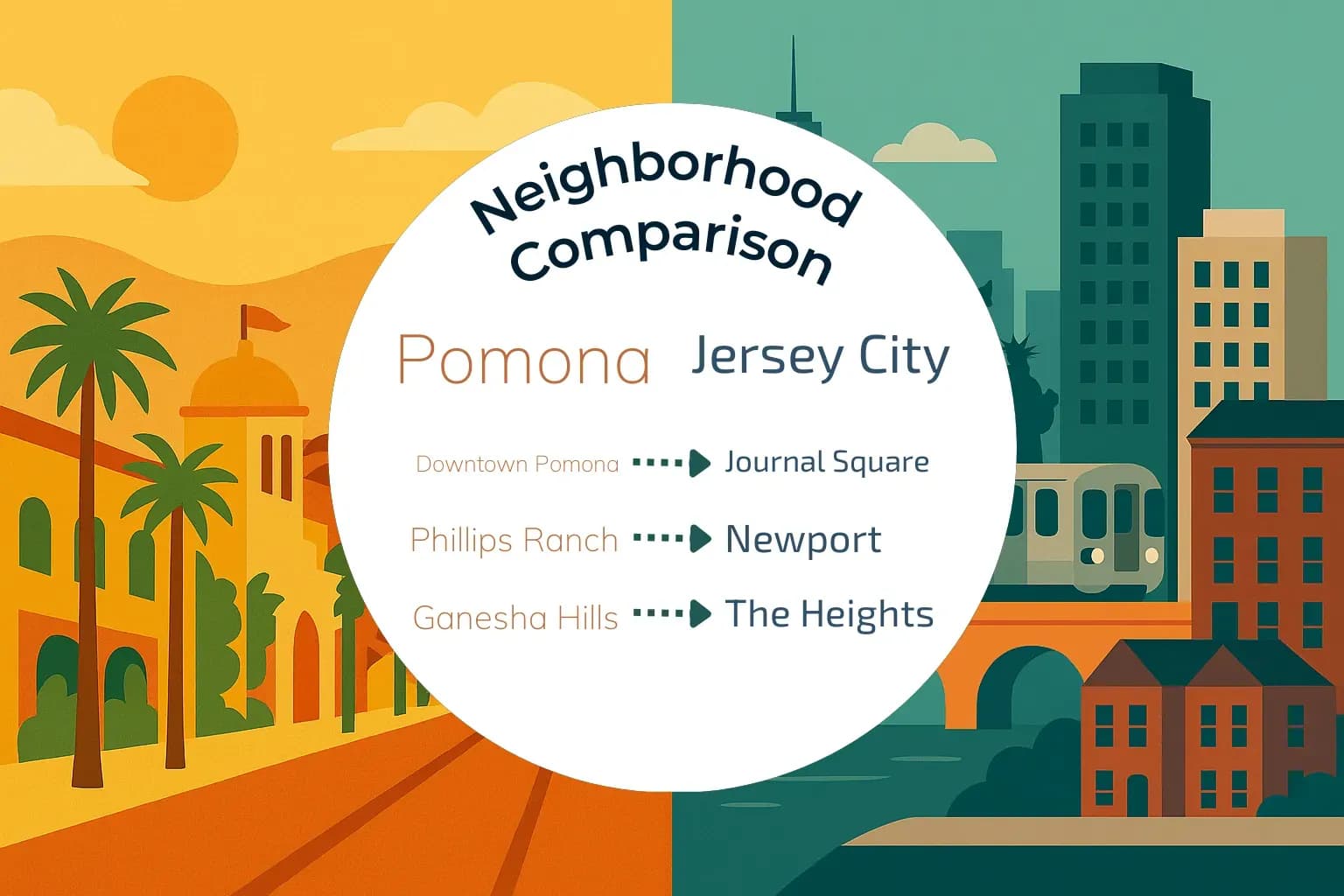 Pomona vs Jersey City Neighborhood Comparison