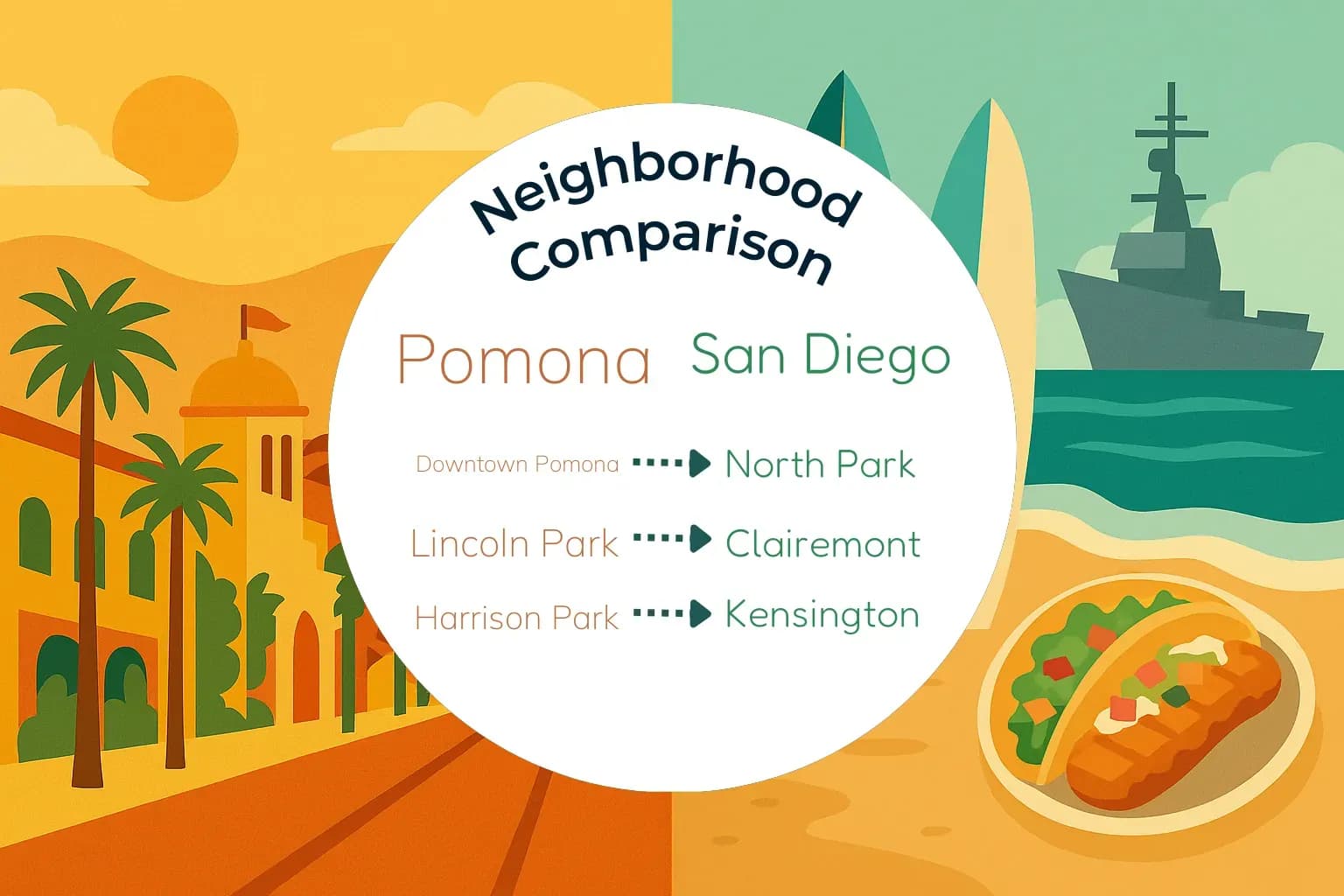 Pomona vs San Diego Neighborhood Comparison