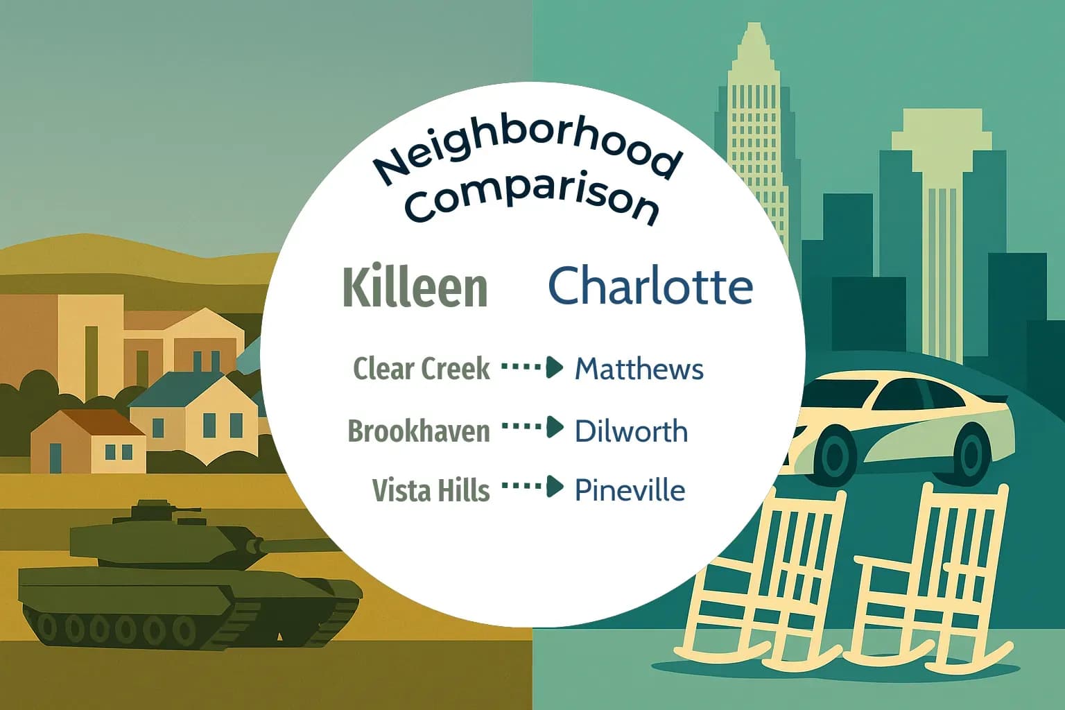 Killeen vs Charlotte Neighborhood Comparison