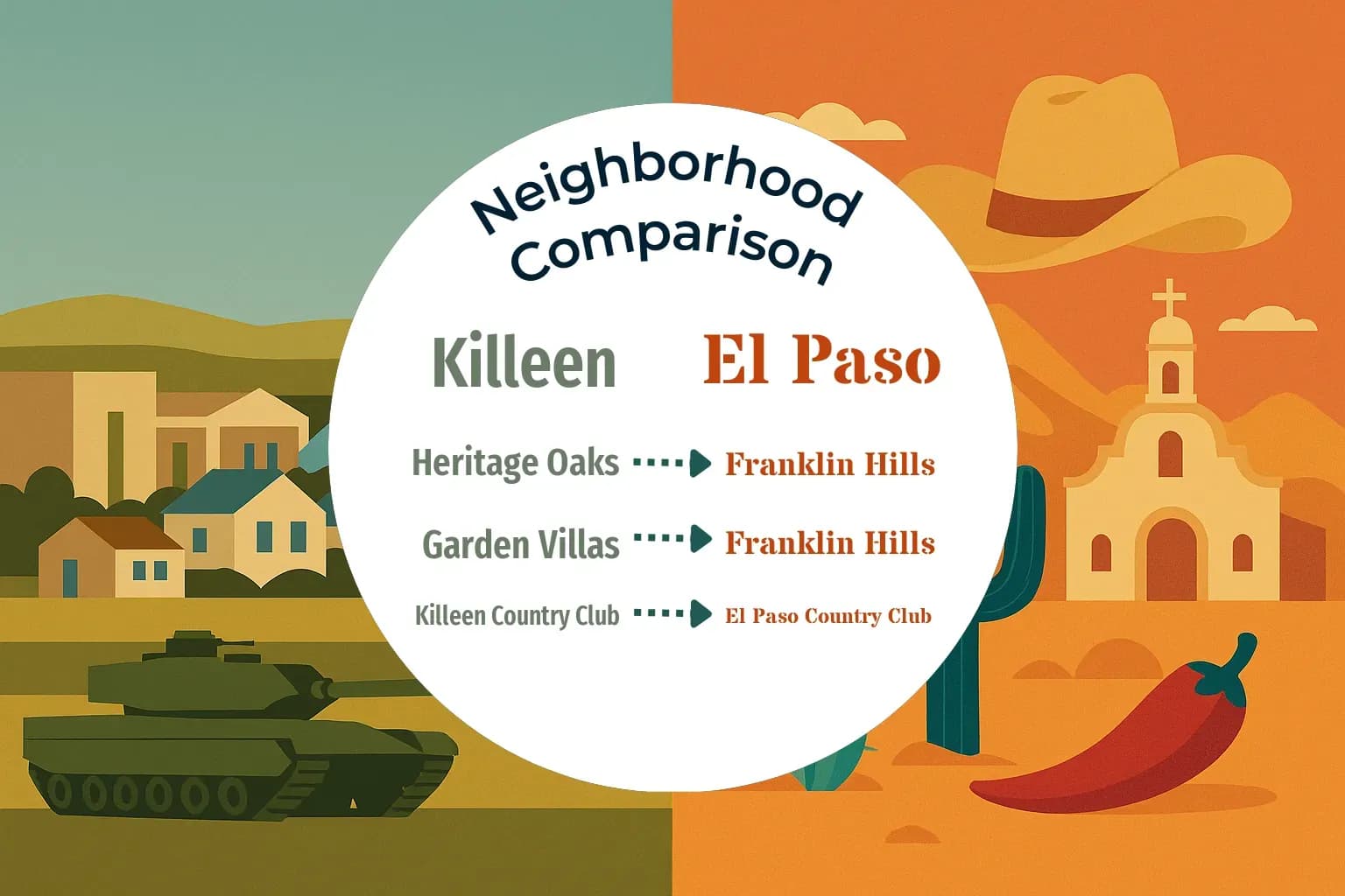 Killeen vs El Paso Neighborhood Comparison