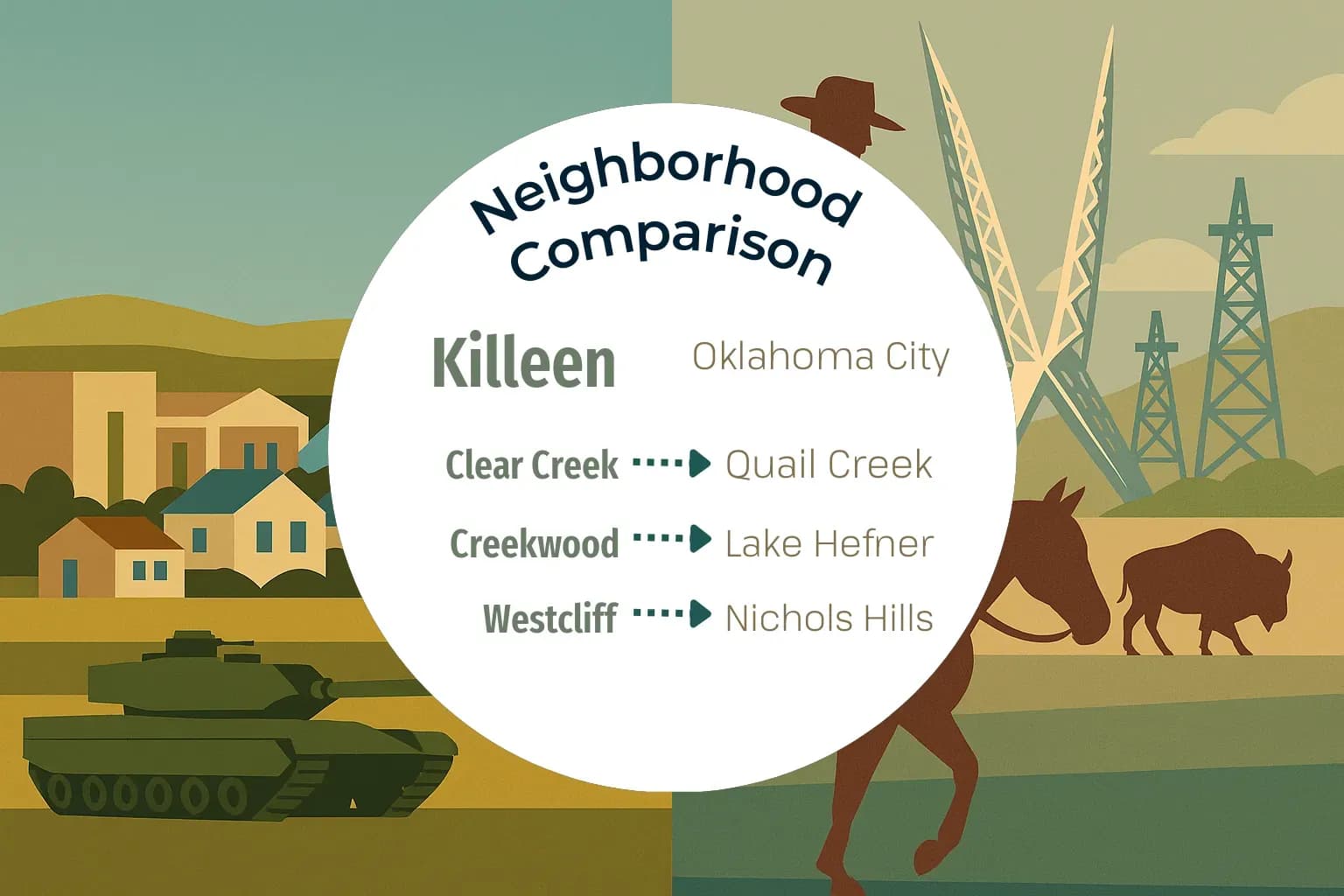Killeen vs Oklahoma City Neighborhood Comparison