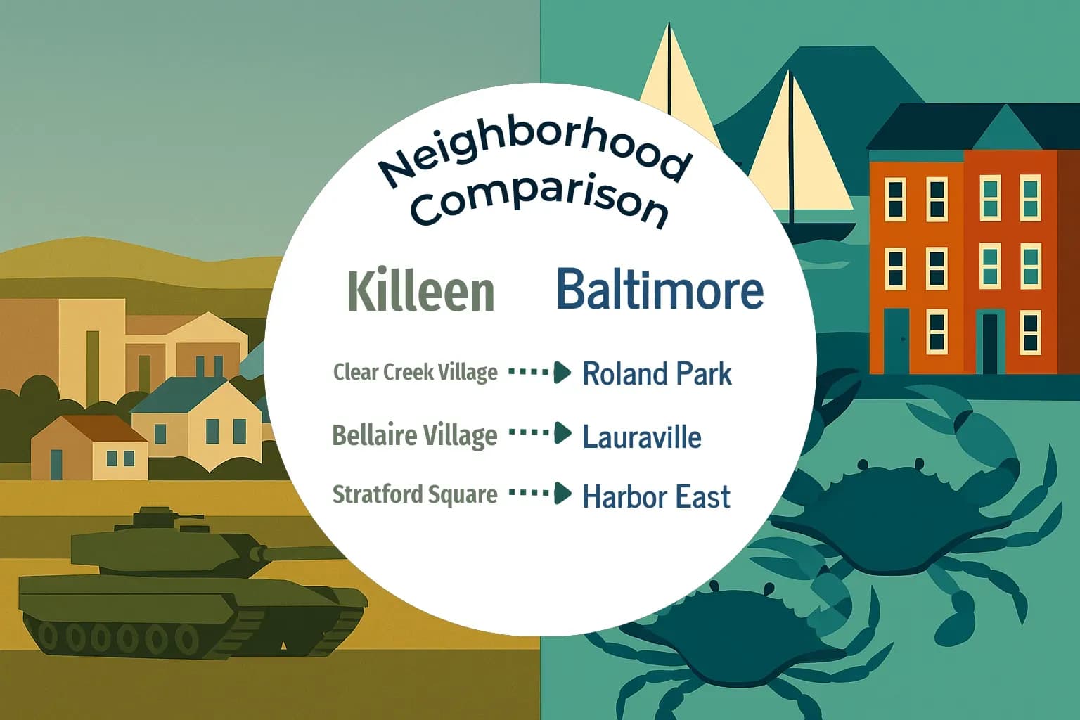 Killeen vs Baltimore Neighborhood Comparison