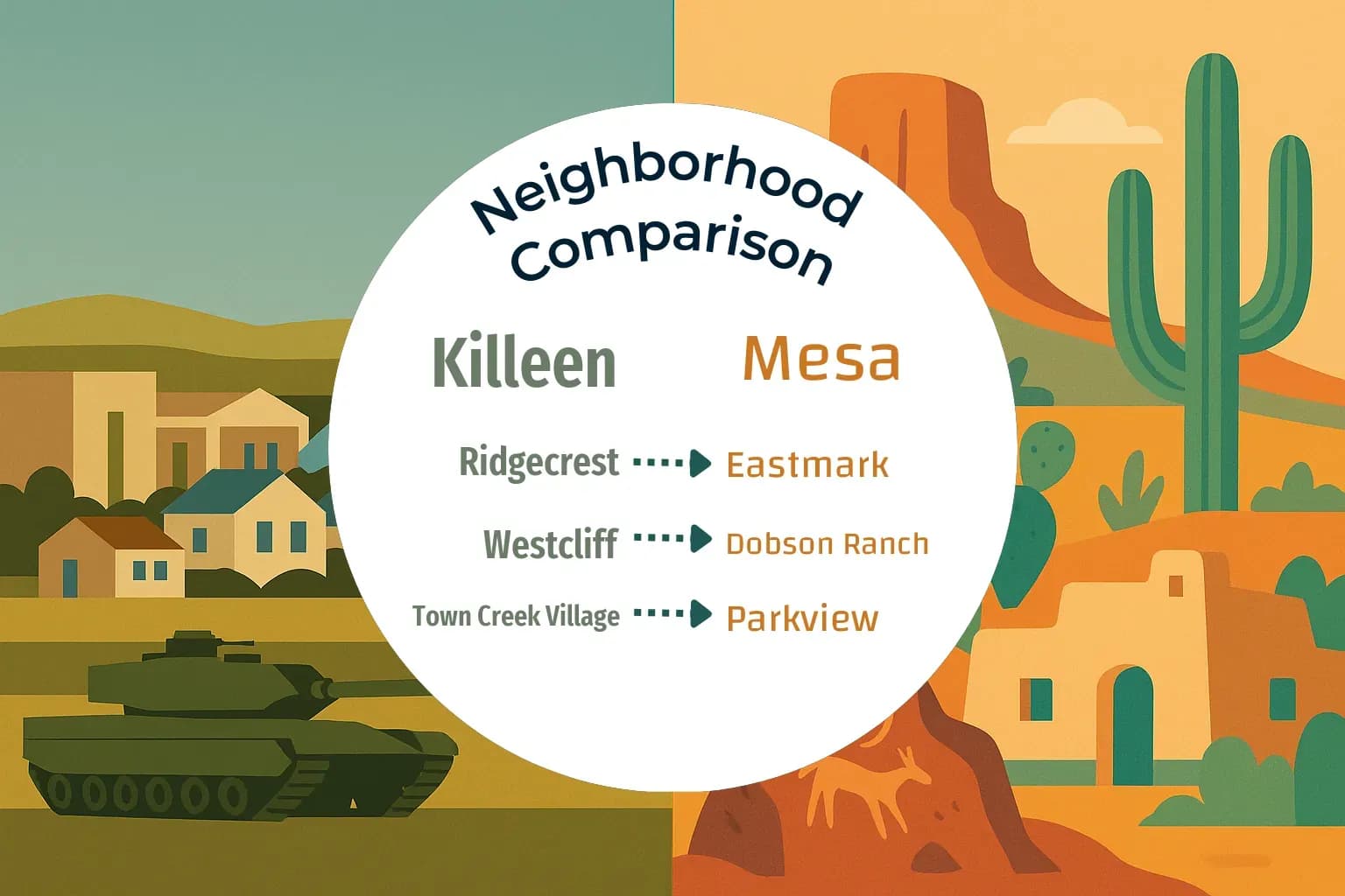 Killeen vs Mesa Neighborhood Comparison