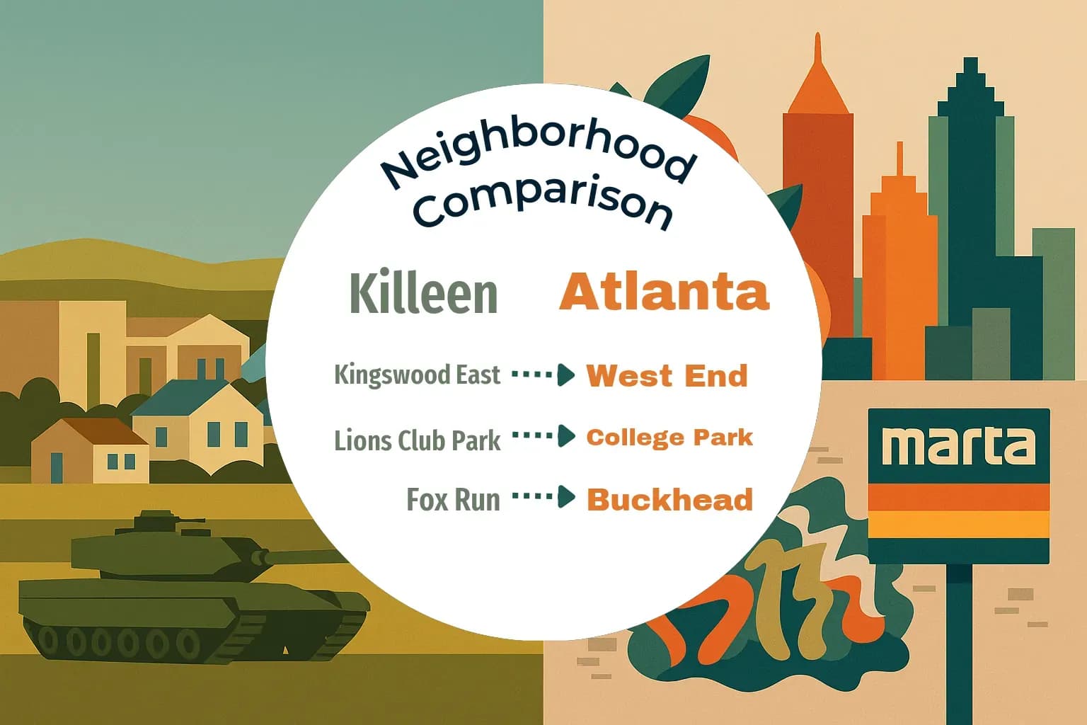 Killeen vs Atlanta Neighborhood Comparison