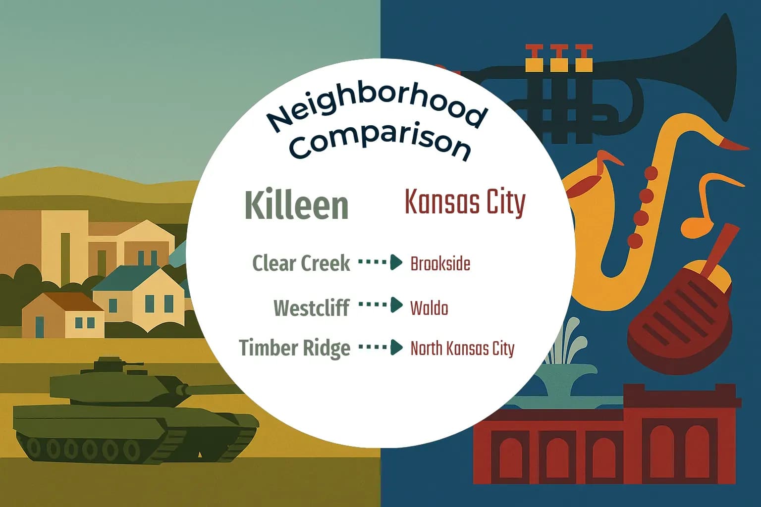 Killeen vs Kansas City Neighborhood Comparison