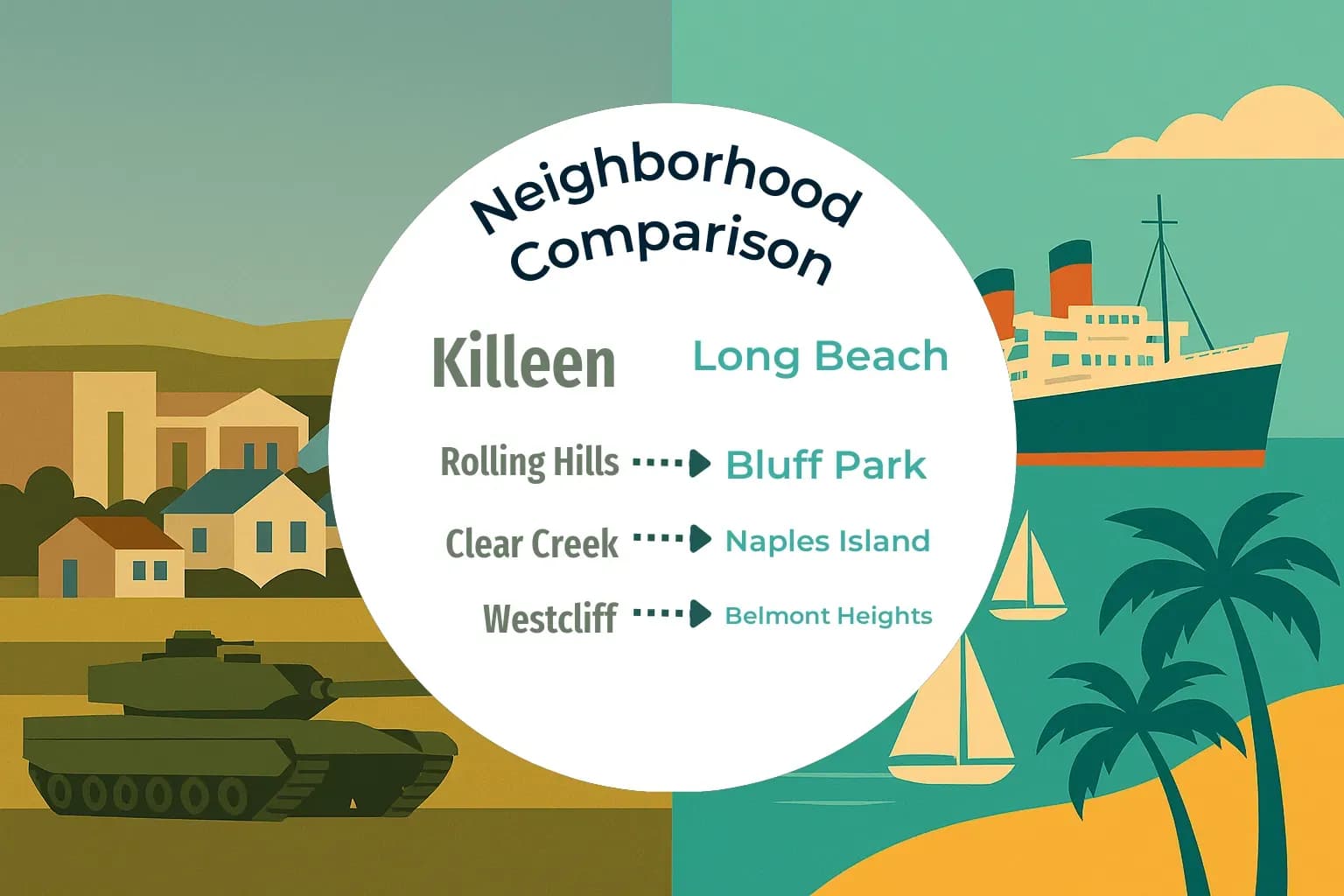 Killeen vs Long Beach Neighborhood Comparison