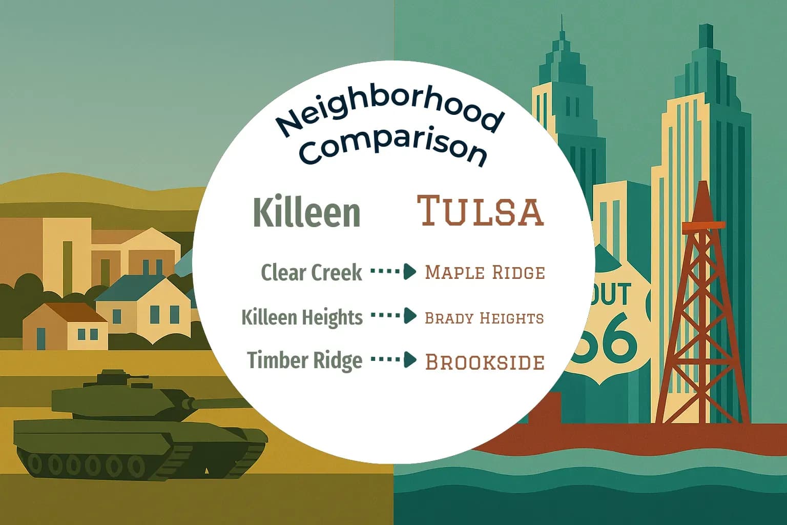 Killeen vs Tulsa Neighborhood Comparison