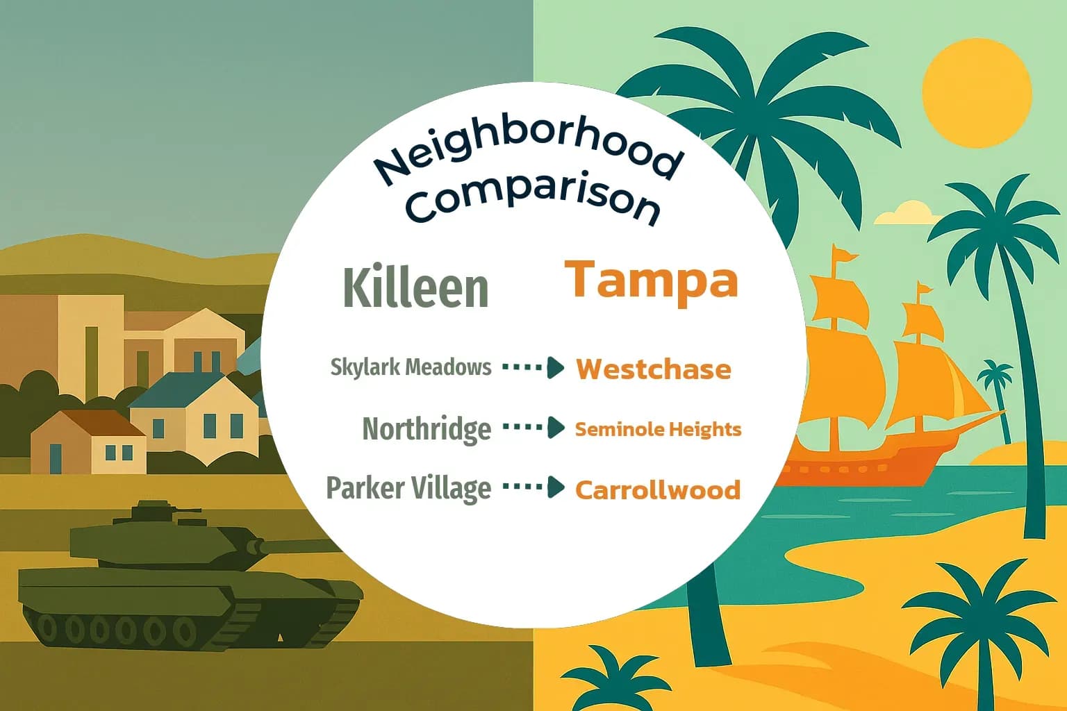 Killeen vs Tampa Neighborhood Comparison
