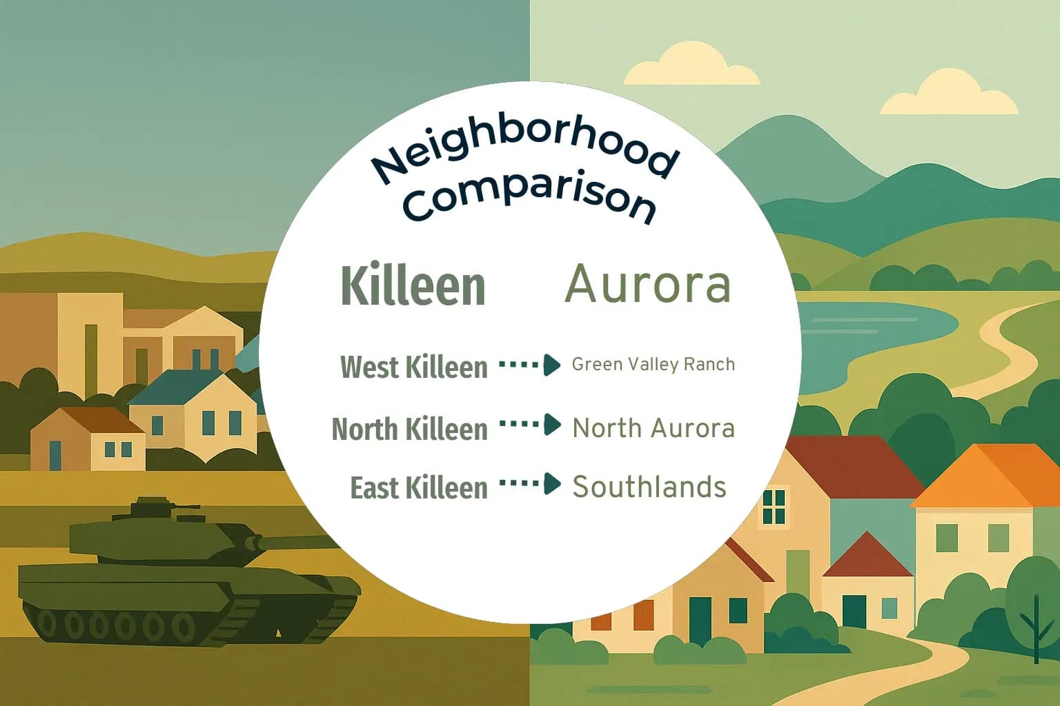 Killeen vs Aurora Neighborhood Comparison