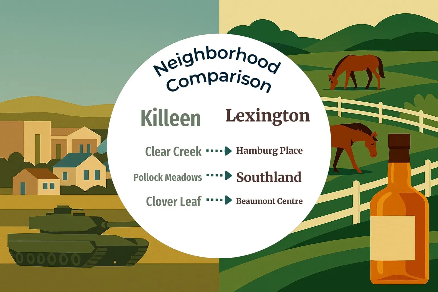Killeen vs Lexington Neighborhood Comparison