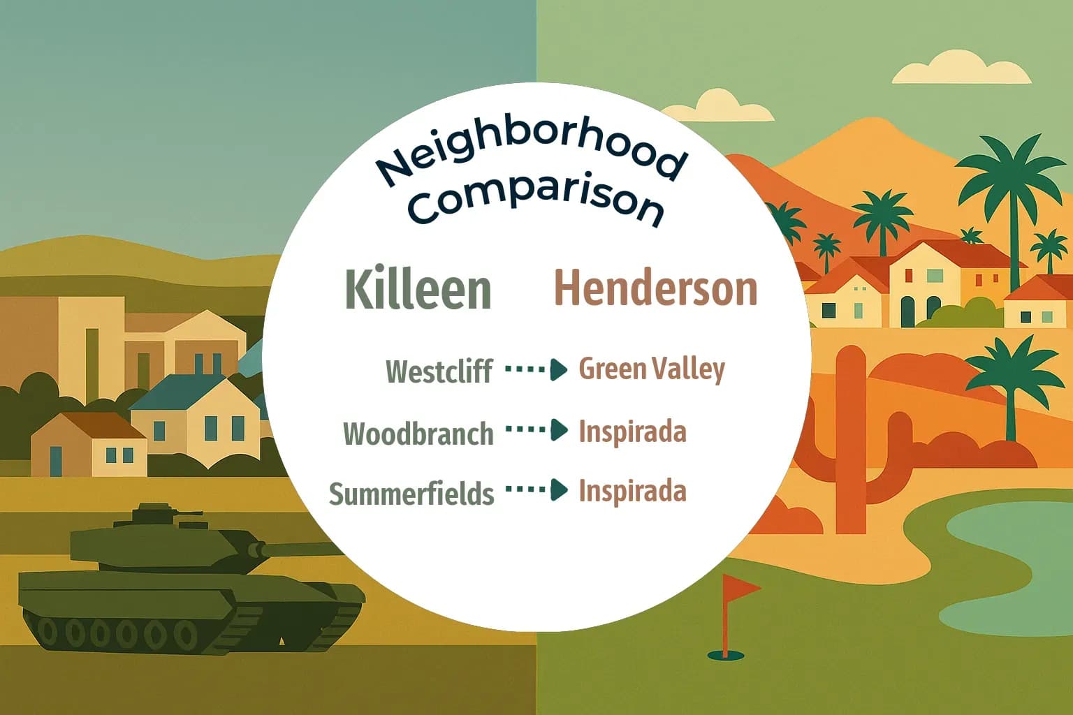 Killeen vs Henderson Neighborhood Comparison