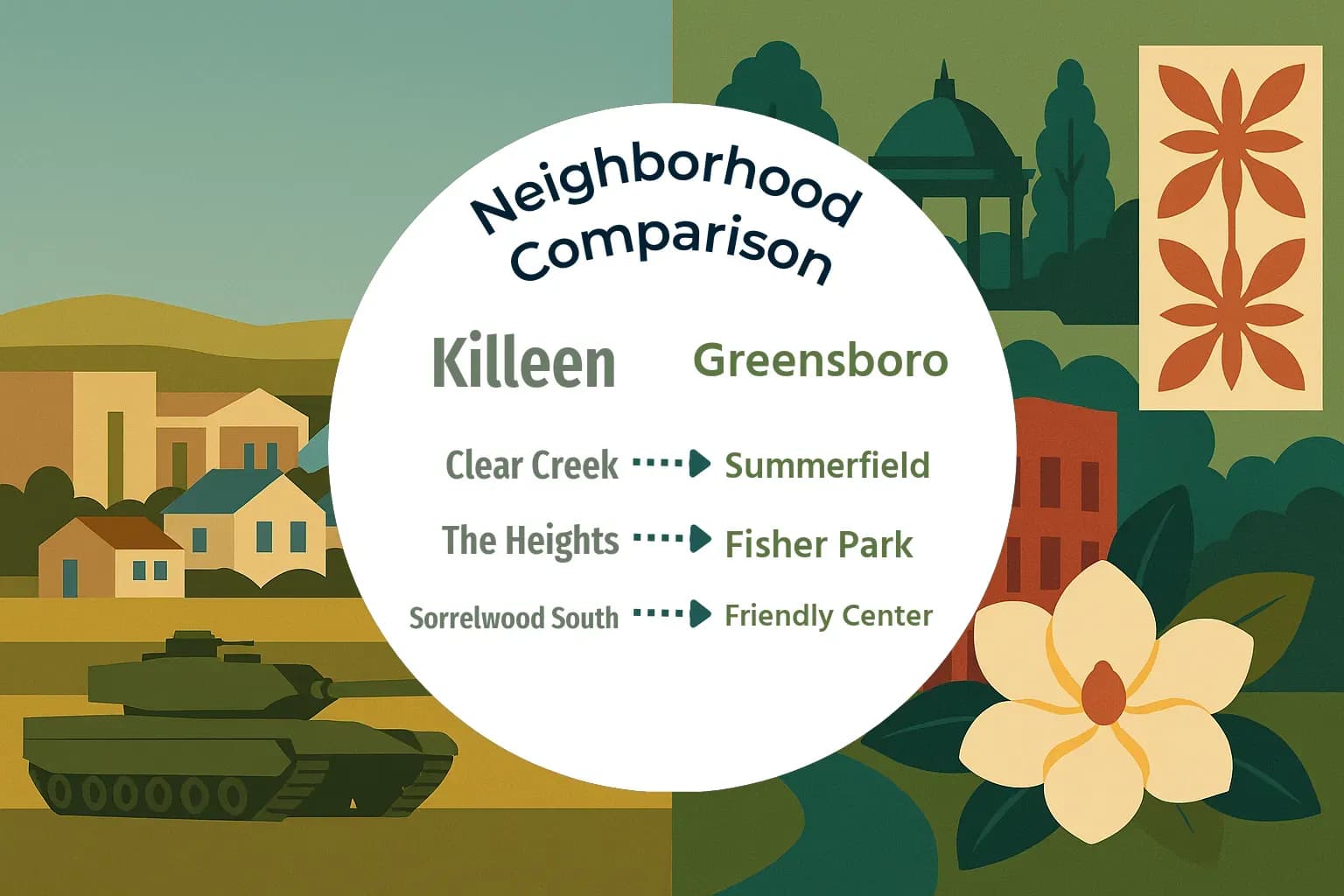 Killeen vs Greensboro Neighborhood Comparison