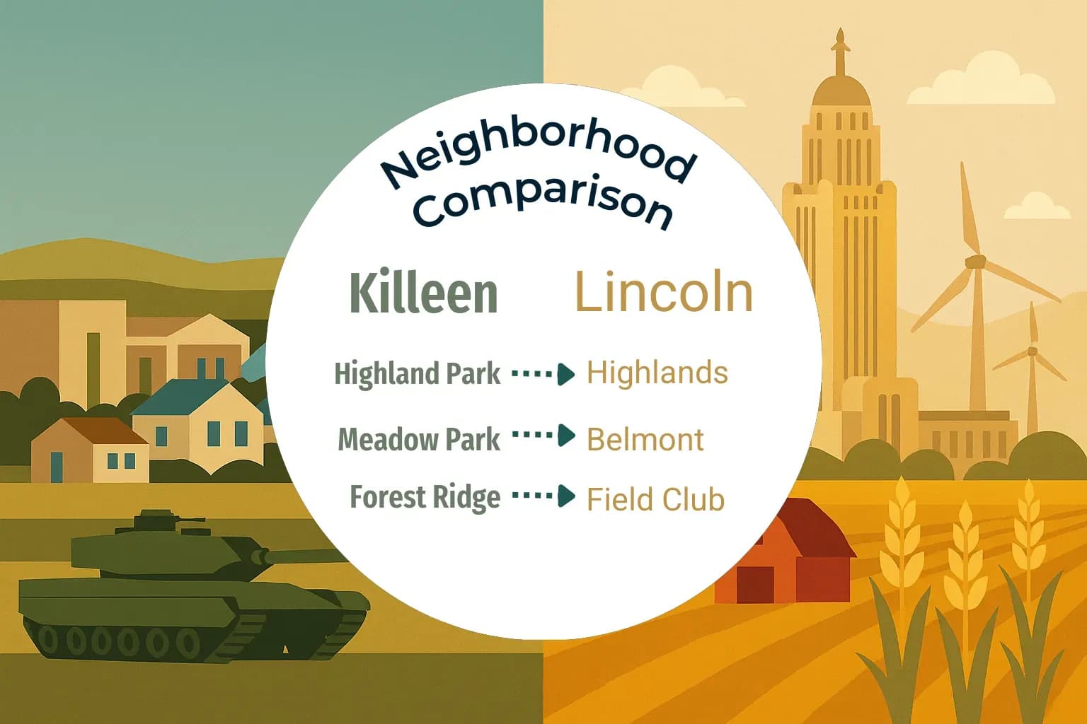 Killeen vs Lincoln Neighborhood Comparison