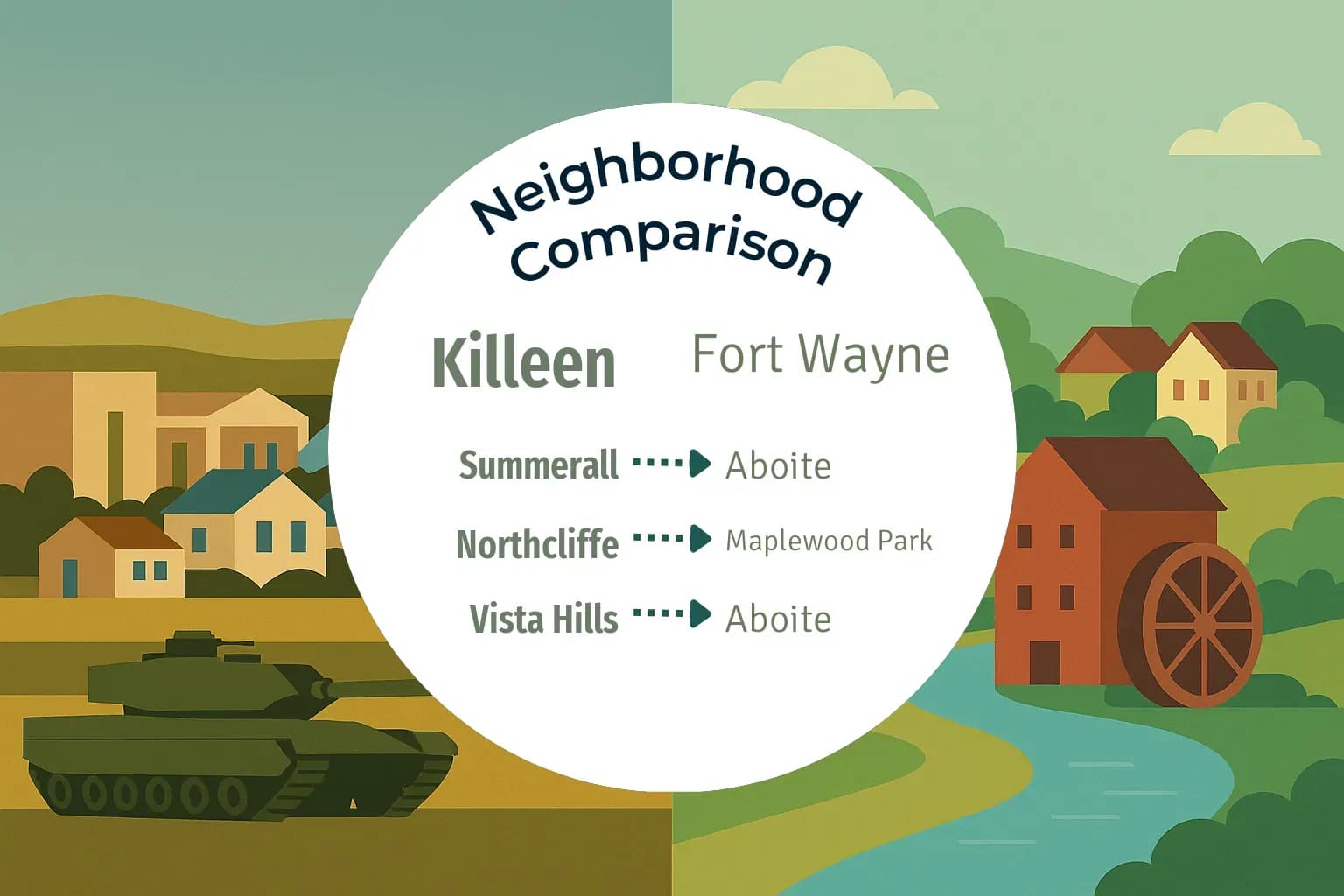 Killeen vs Fort Wayne Neighborhood Comparison