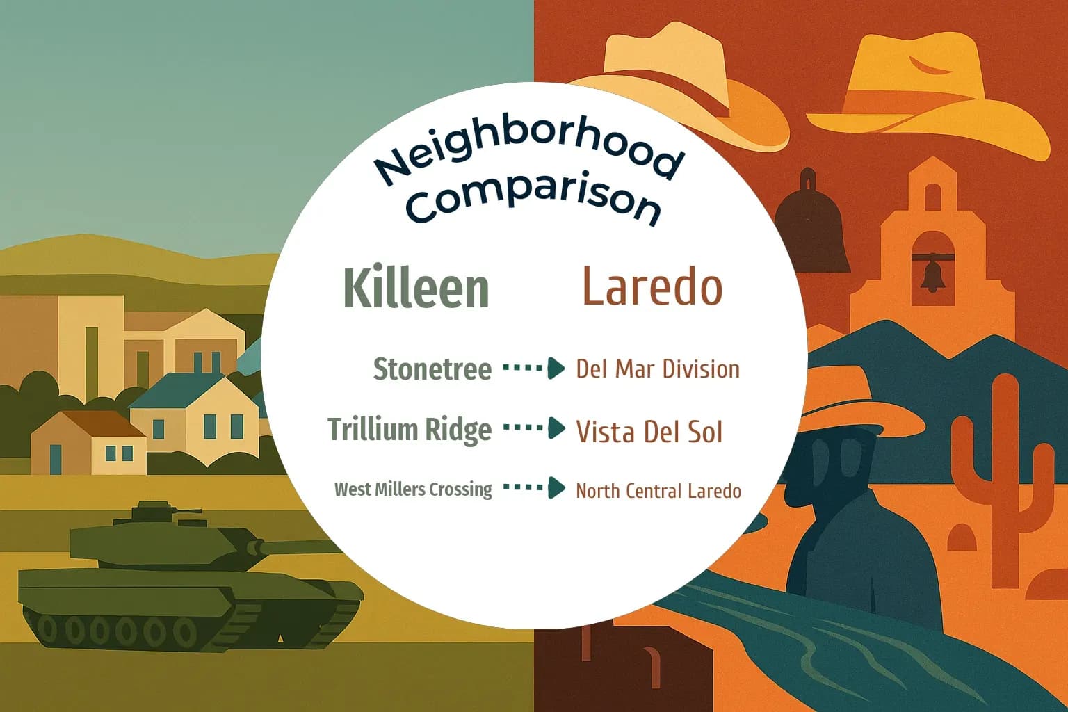 Killeen vs Laredo Neighborhood Comparison