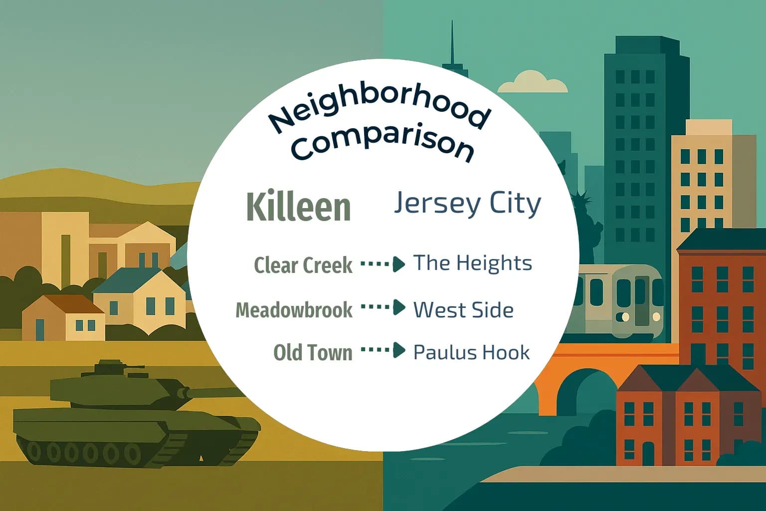 Killeen vs Jersey City Neighborhood Comparison