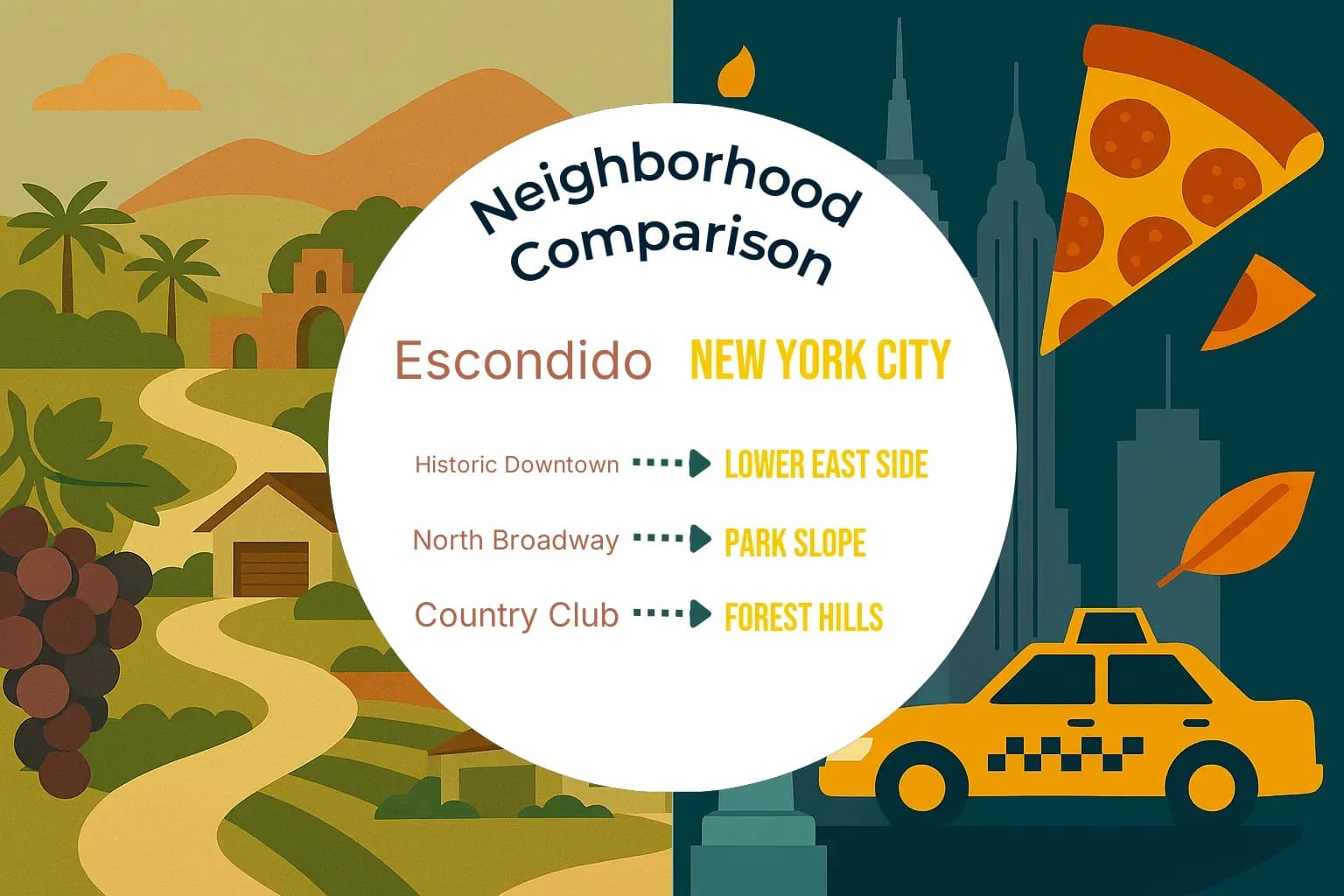 Escondido vs New York City Neighborhood Comparison