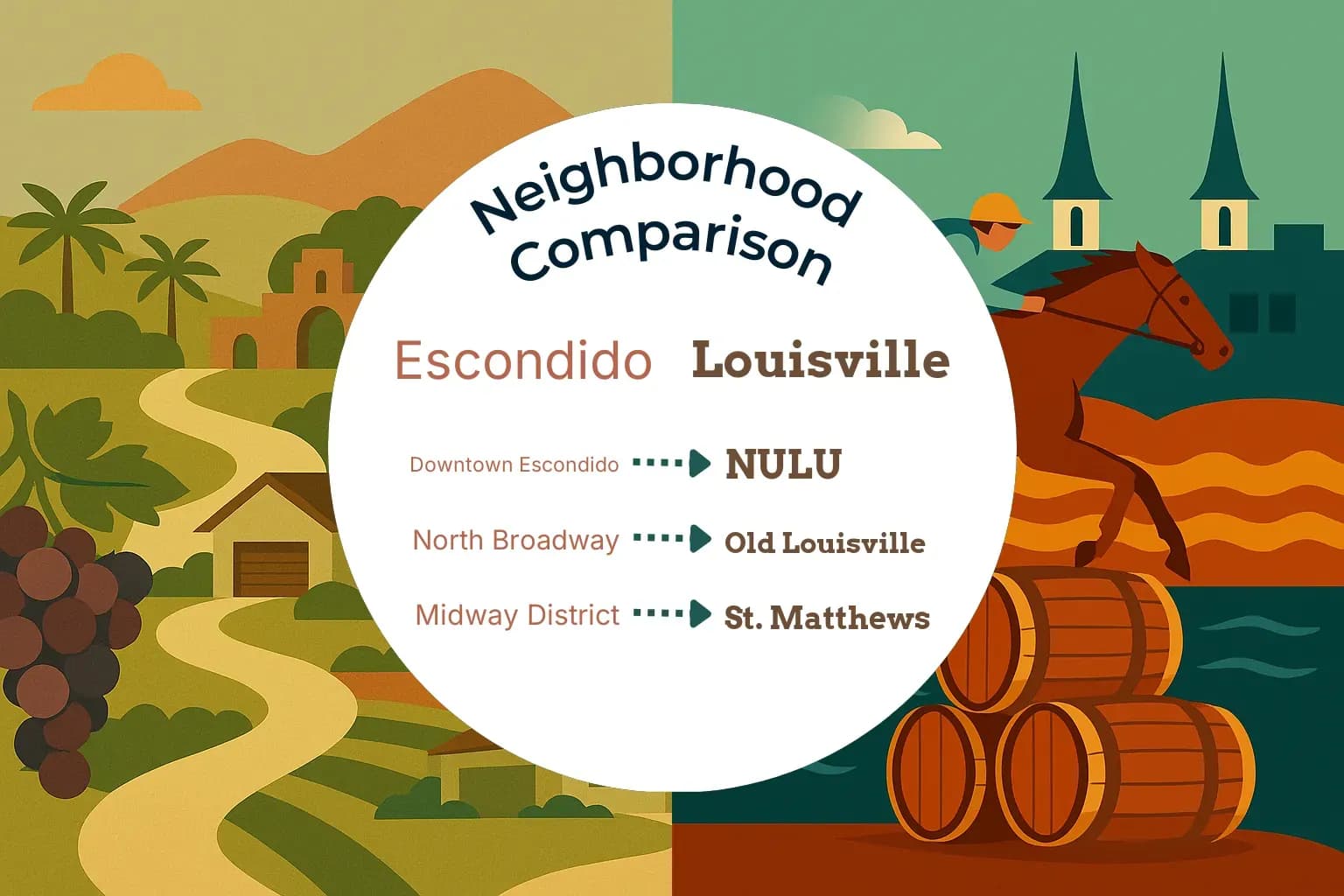 Escondido vs Louisville Neighborhood Comparison