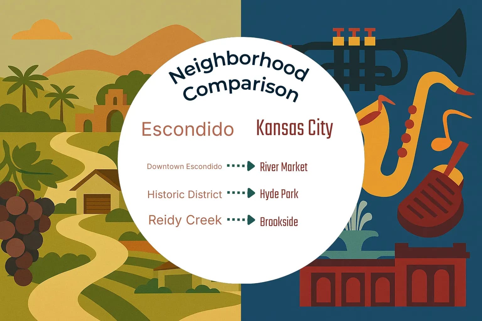 Escondido vs Kansas City Neighborhood Comparison